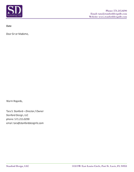 SD-LLC letterhead