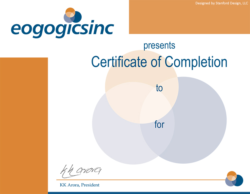 Eogogics certificate