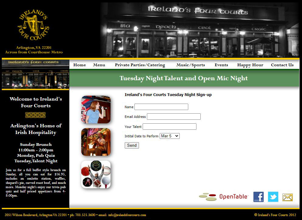 IFC events form